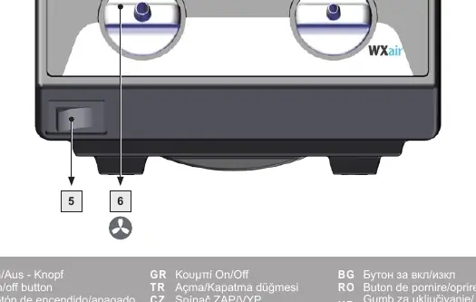 Front panel controls
