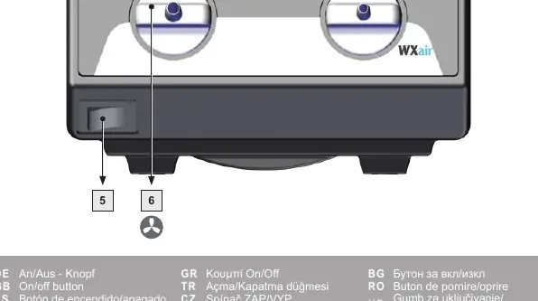 Front panel controls