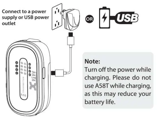 Transmitter charging procedure
