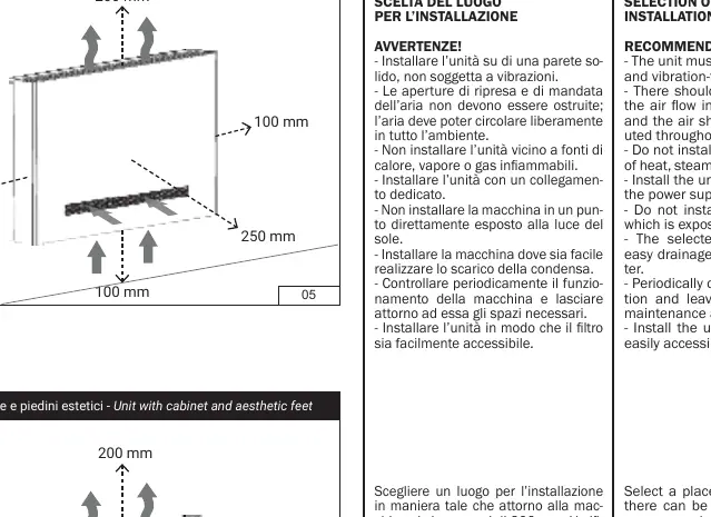 Installation clearances