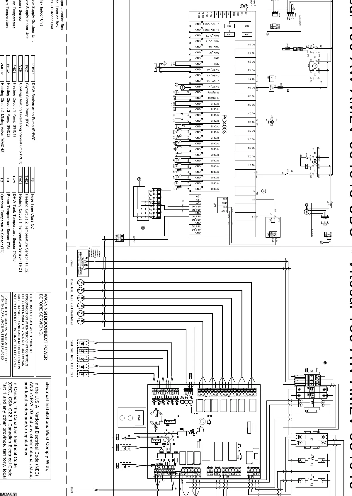 Wiring diagram for Viessmann Vitocal 100-AW