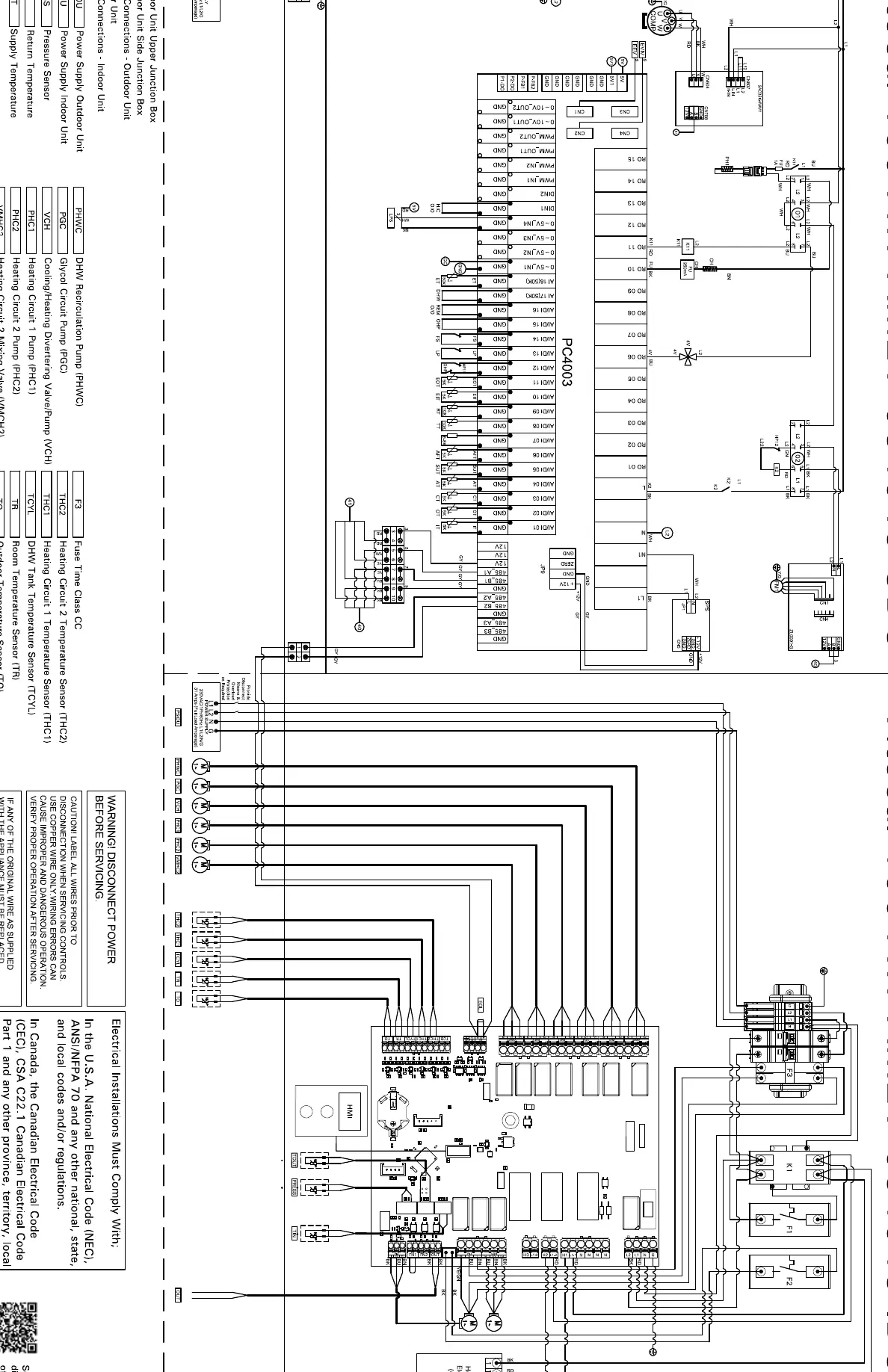 Vitocal 100-AW AM2V electrical wiring schematic