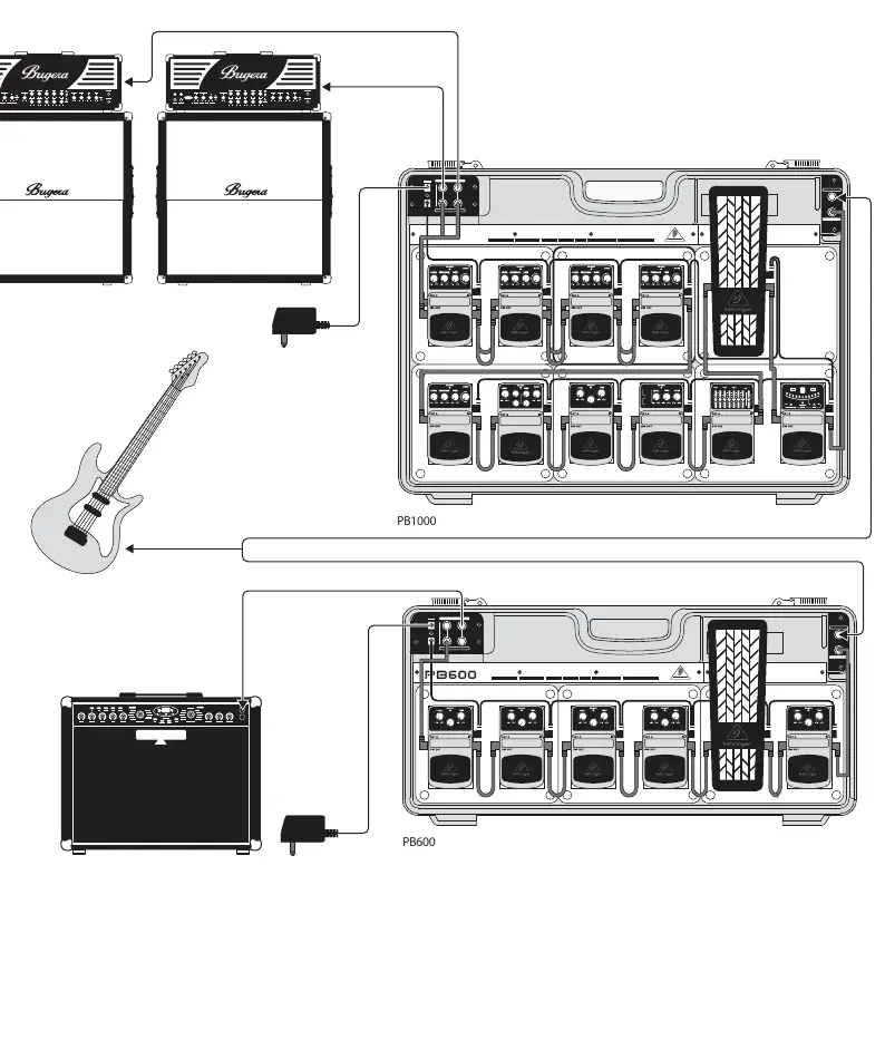 Wiring diagram for PB1000 and PB600