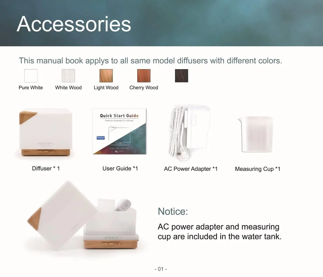Included accessories