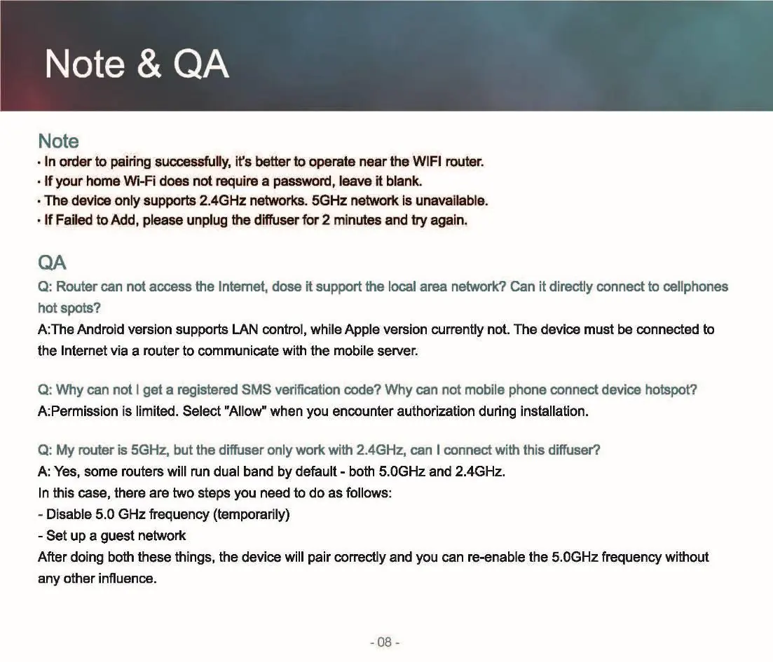 App interface controls