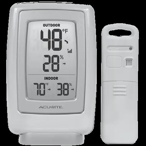 AcuRite wireless thermometer display unit and outdoor sensor