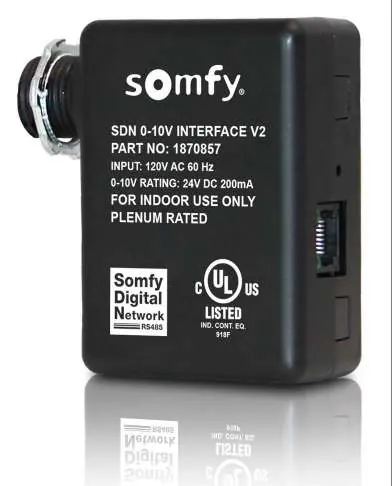 Somfy SDN 0-10V Interface V2