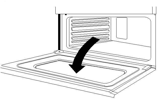 Removing the slow cook compartment door