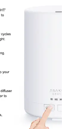 Light control button operation.