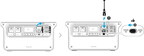 AC recharging setup