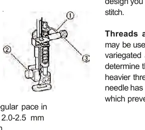Installation alignment of the quilting foot
