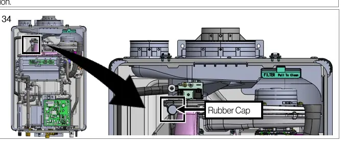 Gas analyzer probe insertion point