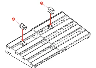 Installation of cable management clips.