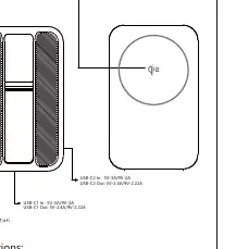 MAG20905 Power Bank layout showing ports and power button.