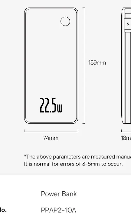 Physical dimensions