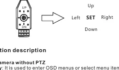 Function keys for OSD menu navigation