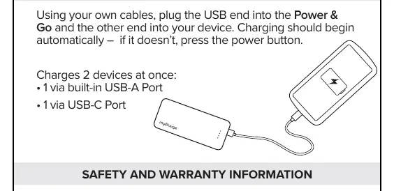 Charging devices via USB-A and USB-C
