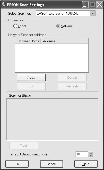 EPSON Scan Settings utility