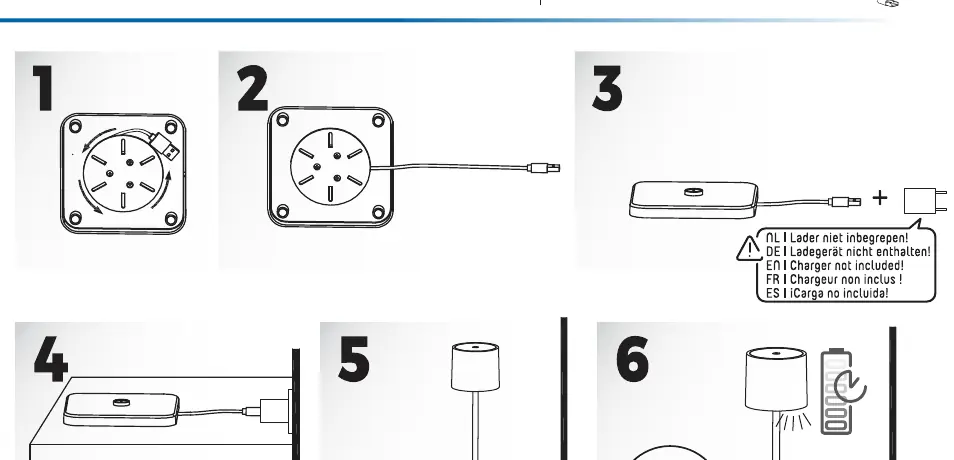 Charging sequence steps 1-6