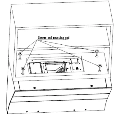 Under cabinet installation