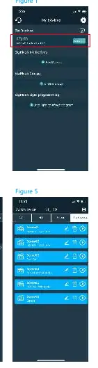 Mobile app interface
