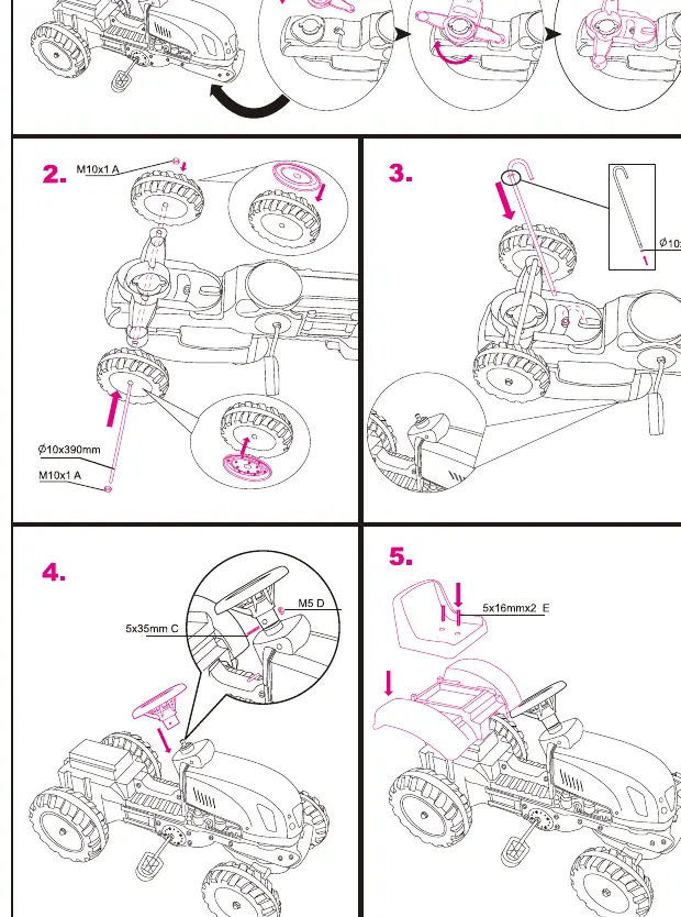 Assembly Steps 1-5
