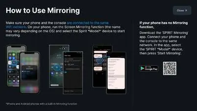 Wireless screen mirroring setup steps