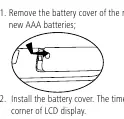 Battery compartment access and installation