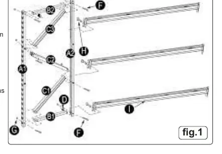 End frame assembly diagram (Fig 1)