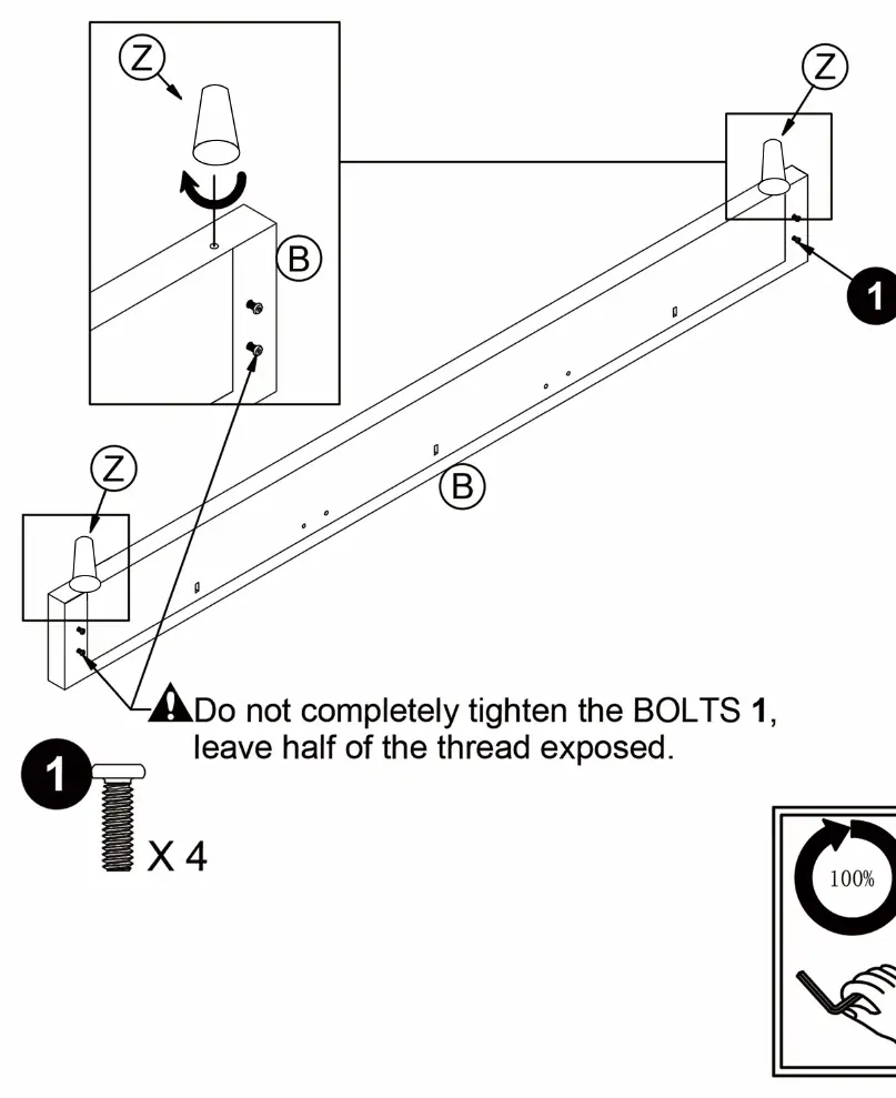 Step 1: Attaching legs