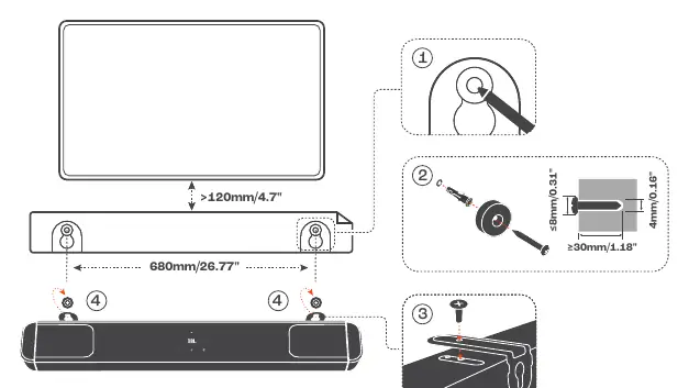 Wall mounting instructions