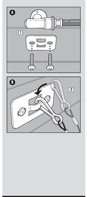 Installing the safety tether