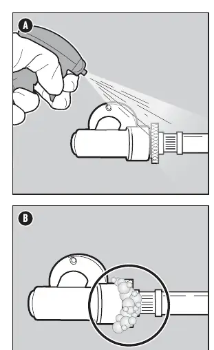 Performing a leak check