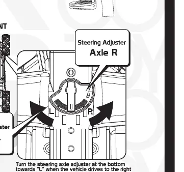Steering alignment adjustment