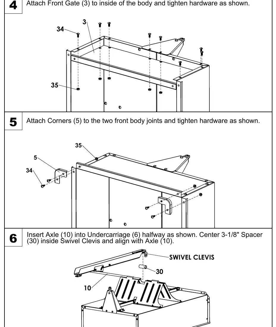Assembly steps 4-6