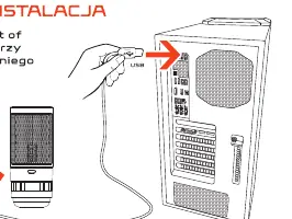 Connecting the microphone to a computer via USB