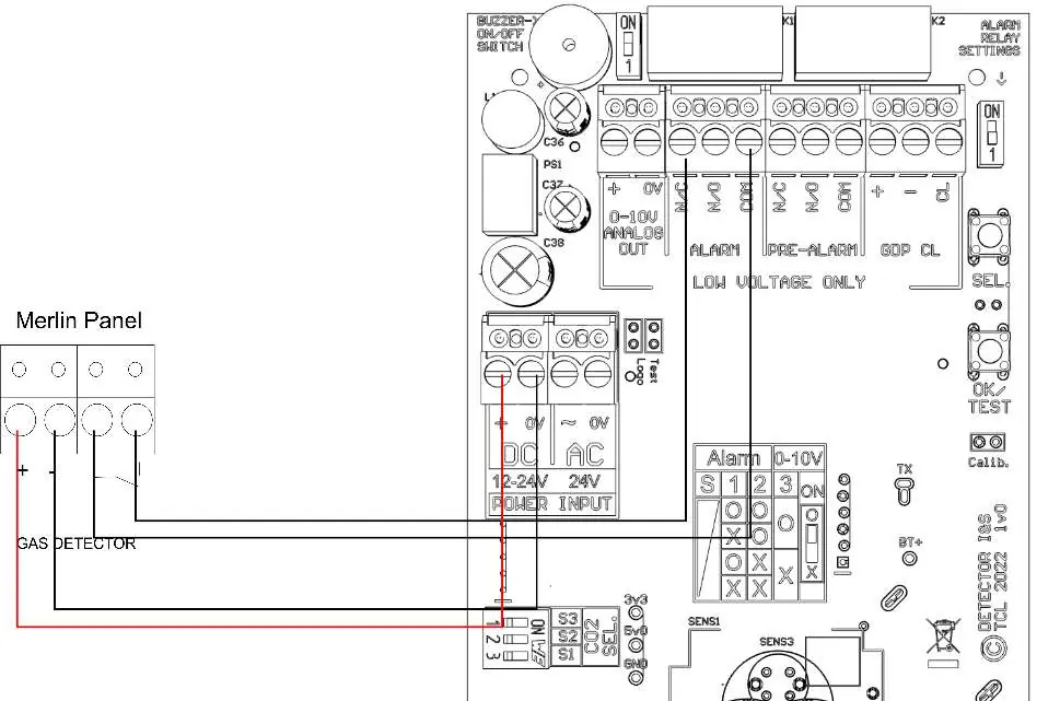 Connecting a Gas Detector