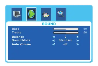 Sound menu options