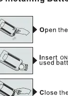 Battery installation steps
