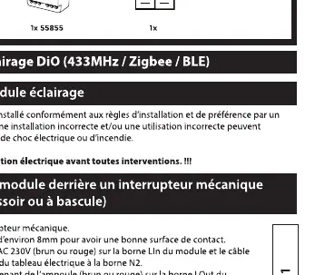 Wiring diagram for push button or toggle switch