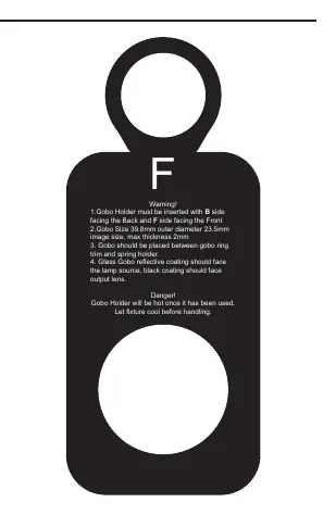 Gobo holder orientation