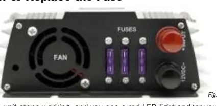 Fuse location and replacement (Fig. 1)