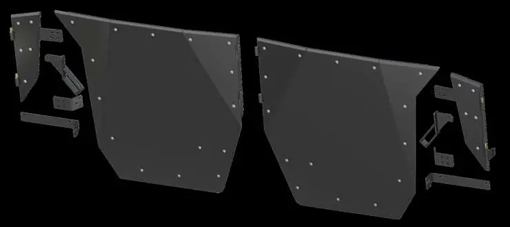 Parts diagram for front doors