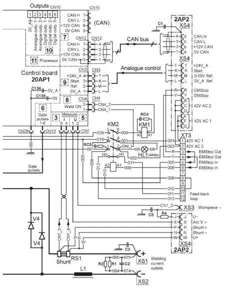 Control board connections