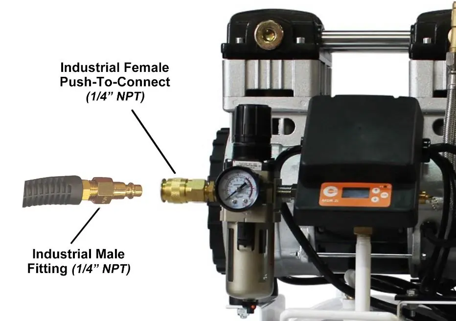 Air hose connection