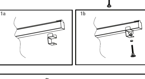 Assembling the mounting brackets to the drain body.