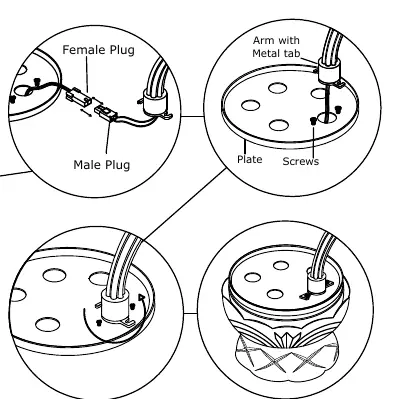Wiring connection detail