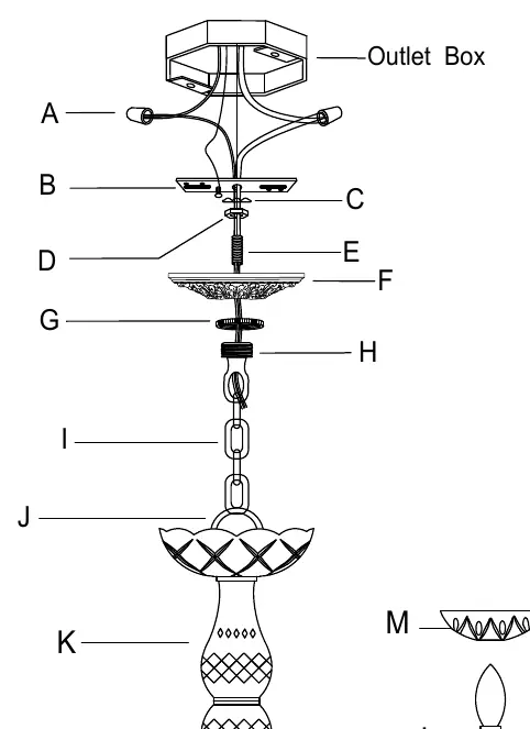 Exploded view of parts
