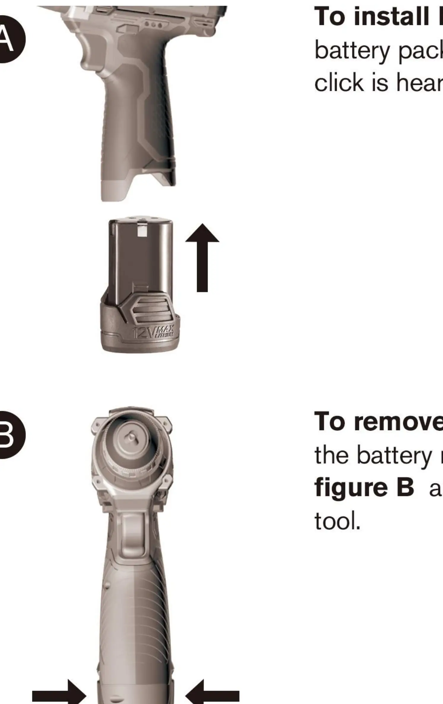 Installing and removing the battery pack