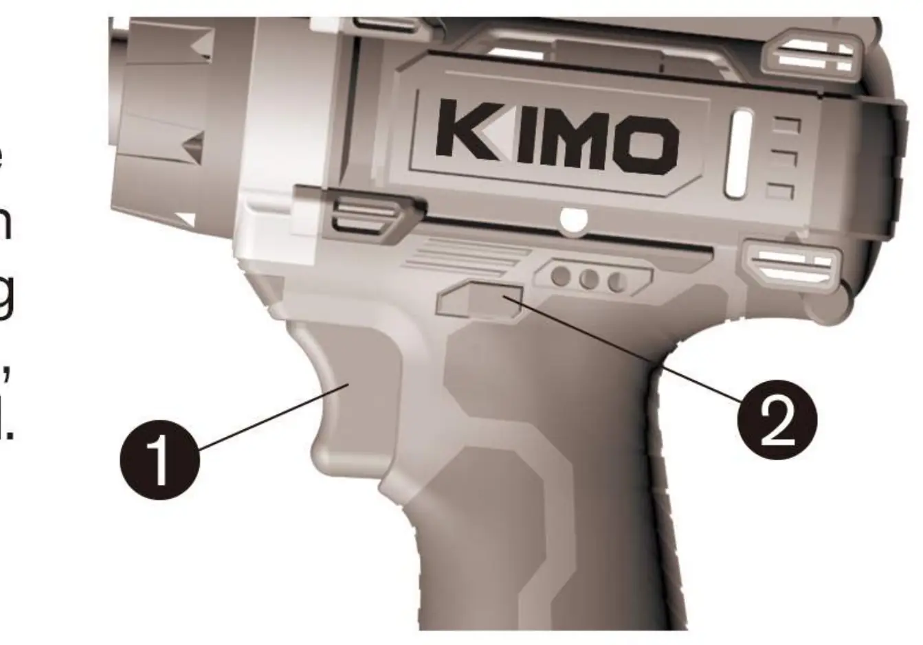 Forward/Reverse and trigger switch location